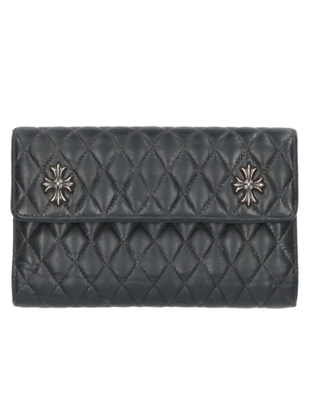 Chrome Hearts Quilted Leather Wallet